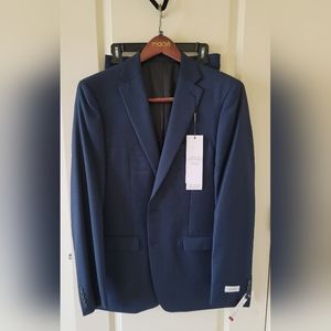 Men Calvin Klein Blue Suit